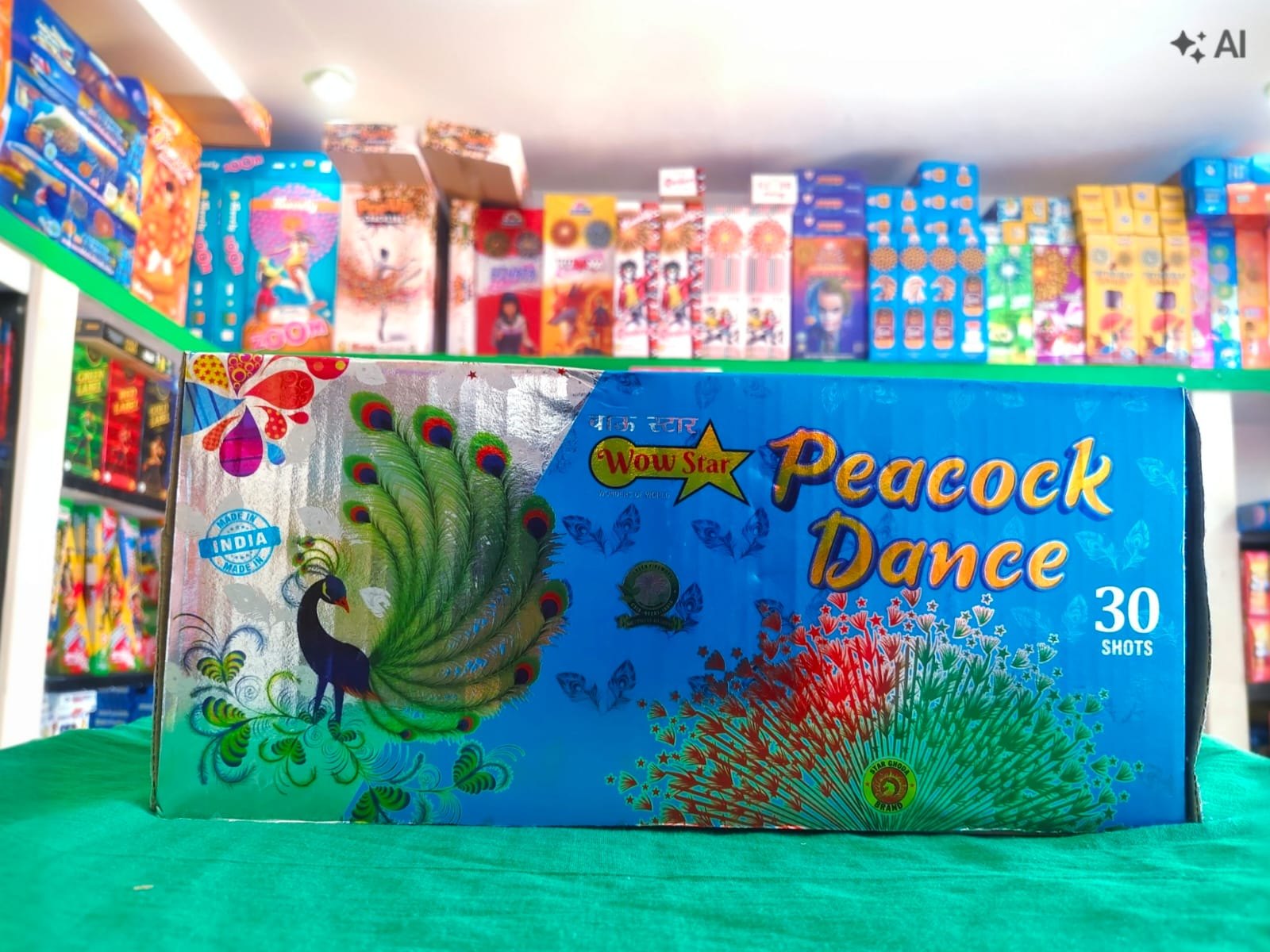30 Peacock Shot Multicolour